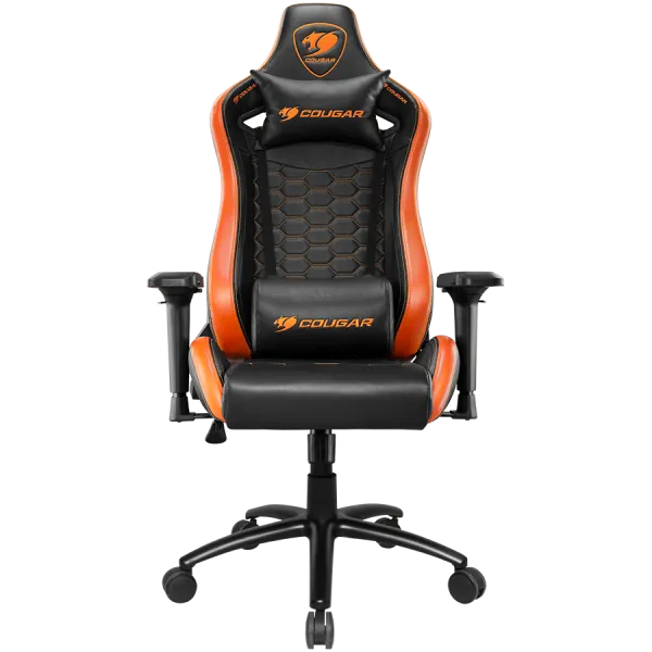 COUGAR Fotel Gamingowy Outrider S, Czarno-Pomara?czowy