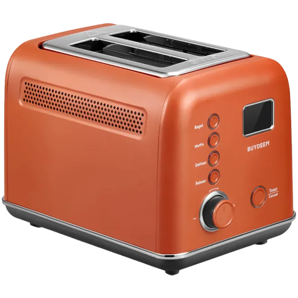 BUYDEEM Automatyczny Metalowy Toster na 2 kromki, DT730E, Koi Red, EU