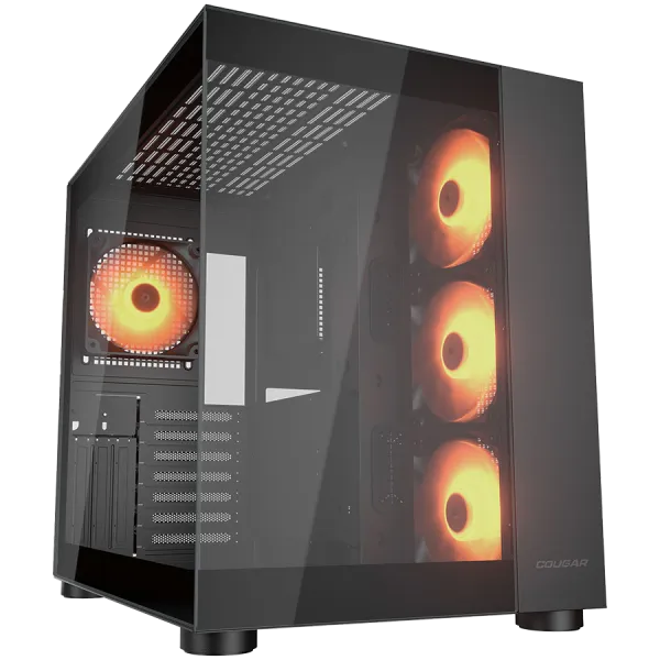 COUGAR Obudowa FV150 RGB, Midi Tower, Czarna