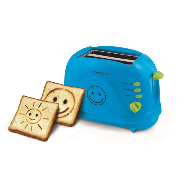 ESPERANZA TOSTER WYPIEKAJĄCY OBRAZKI SMILEY NIEB.