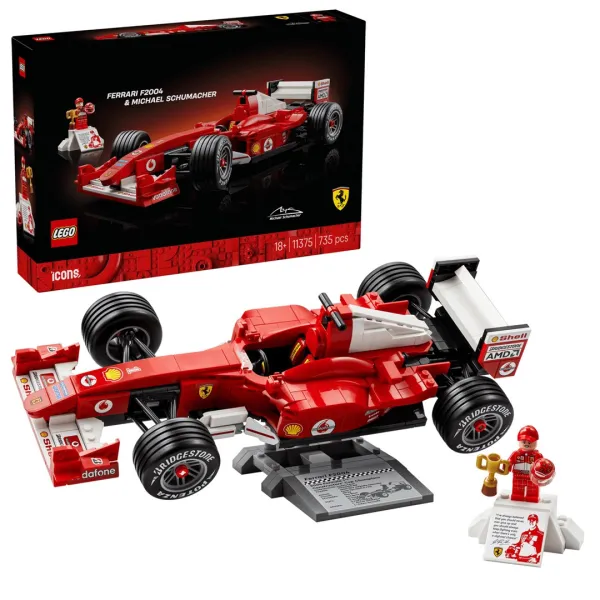 LEGO ICONS 11375 - Ferrari F2004 i Michael Schumacher