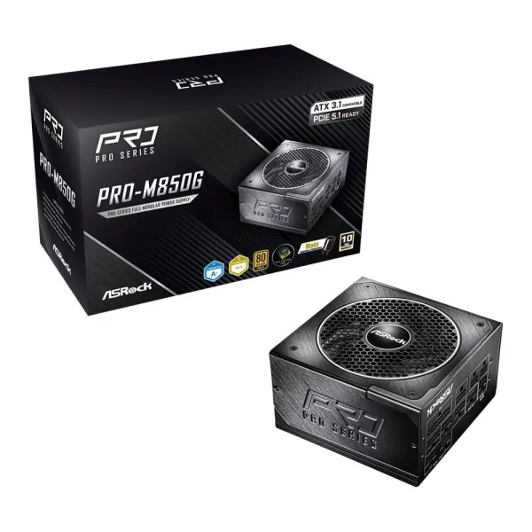 Zasilacz Asrock PRO-M850G 850W 80 PLUS Gold