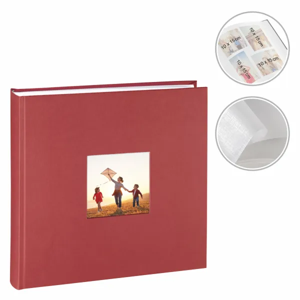 Hama album na zdjęcia FINE ART JUMBO 30x30 100 stron  BORDOWY BIAŁE KARTKI