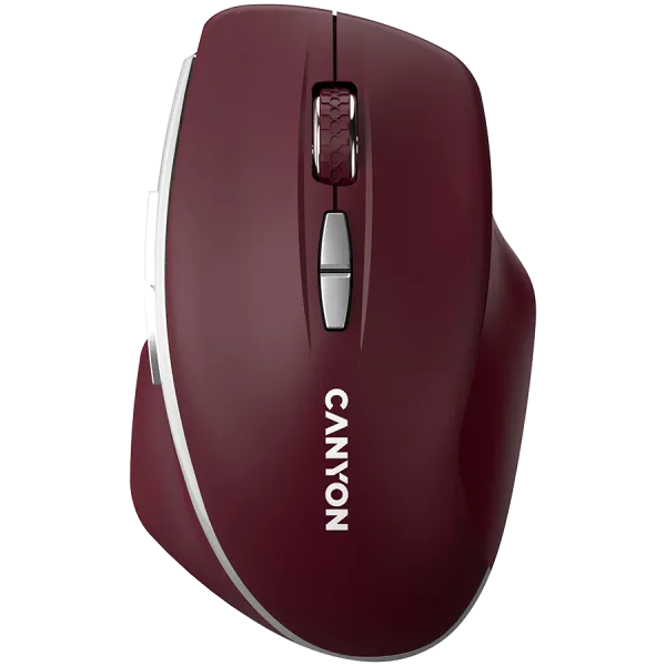 CANYON Mysz bezprzewodowa MW-21 BLU LED BT Czerwona