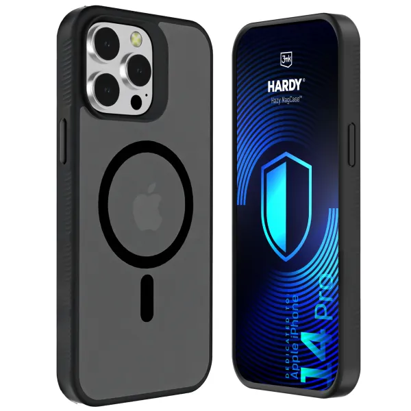 Apple iPhone 14 Pro - 3mk Hardy Hazy MagCase Black