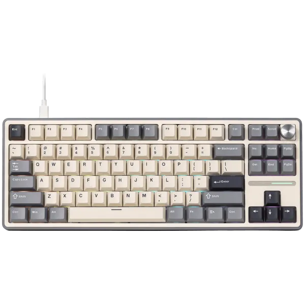 ROYAL KLUDGE R87Pro Half Grey Gaming Keyboard Brown switch