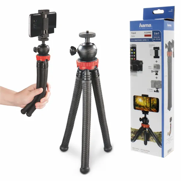 Hama elastyczny statyw tripod do telefonu MINI selfie stick foto giętki