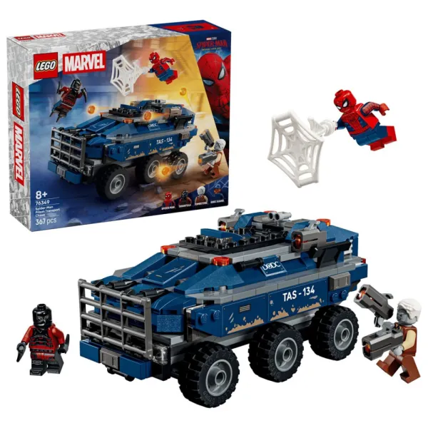LEGO Marvel Super Heroes 76349 - Poscig Spider-Mana z więźniarką