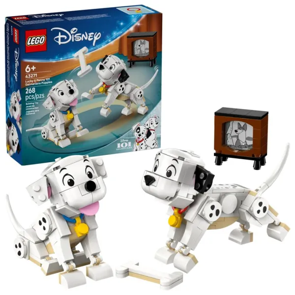 LEGO Disney 43271 - 101 dalmatyńczyków: Szczeniaczki Szczęściarz i Penny
