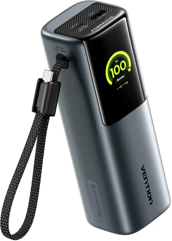 Powerbank Vention Powerhive 20000mAh 165W   kabel