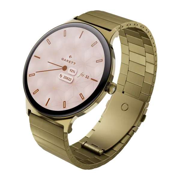 Smartwatch Garett Verona 2 złoty stalowy