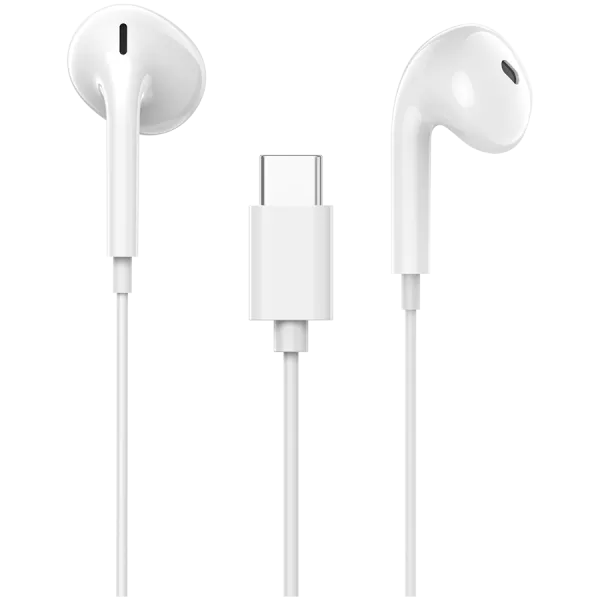 CANYON Słuchawki douszne SEP-6 HiRes Przewód USB-C Białe