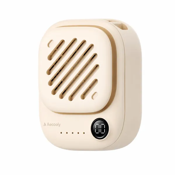 Aecooly Click 01 Mini wentylator na szyję beżowy