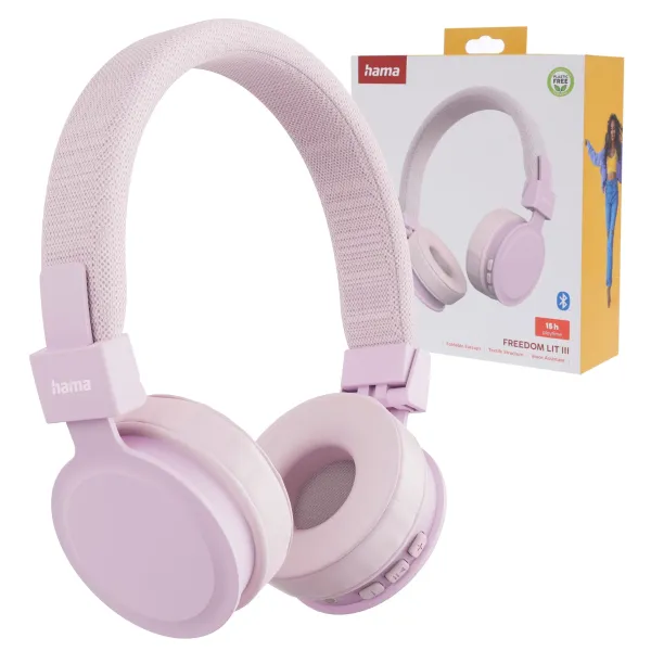 HAMA SŁUCHAWKI NAUSZNE BLUETOOTH FREEDOM LIT III NEW RÓŻOWE Z MIKROFONEM