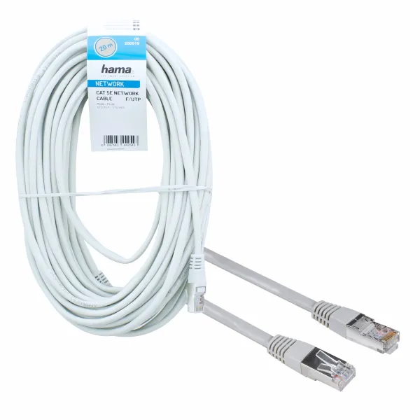 HAMA KABEL SIECIOWY CAT5e F/UTP 1 Gbit/s 20M DO INTERNETU LAN SKRĘTKA RJ45