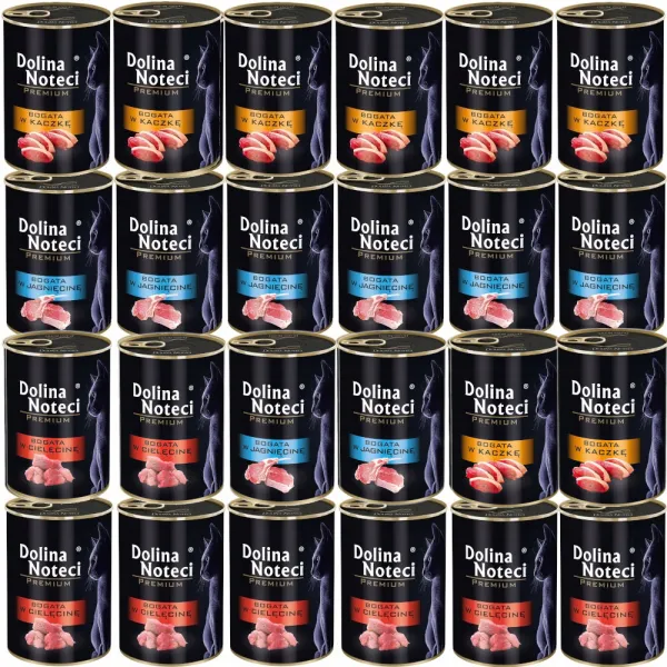 DOLINA NOTECI Premium MIX 3 SMAKÓW mokra karma dla kota 24x400g