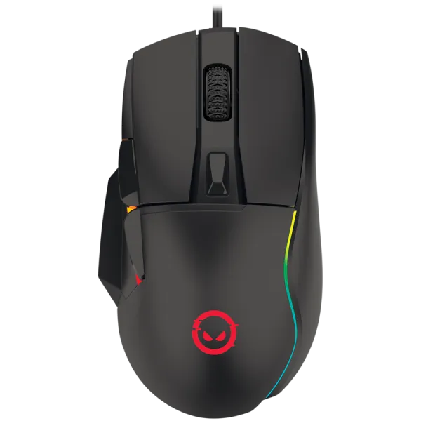 LORGAR Mysz Gamingowa Jetter 357, USB, LED, RGB, Czarna