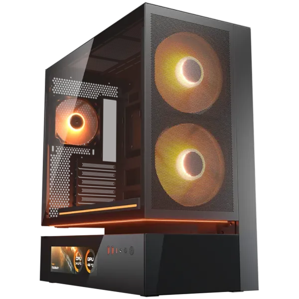 COUGAR Obudowa CFV235 Mesh Vision, Midi Tower, Czarna
