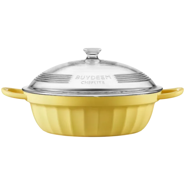 BUYDEEM Naczynie z pokrywą 3,8L CP181 Mellow Yellow