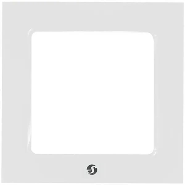 SHELLY Wall frame 1 - white Pojedyncza ramka wyłącznika biała