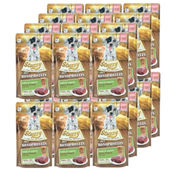 Mokra karma dla psa STUZZY G-F Monoprotein Cielęcina dla Szczeniąt 24x150g