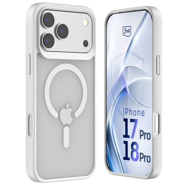 Apple iPhone 17 Pro/ 18 Pro - 3mk Hardy Hazy MagCase White