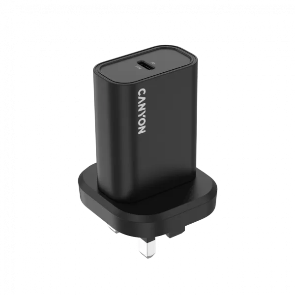 CANYON charger OnCharge 30CL Max Power 30W 1xPD UK Black