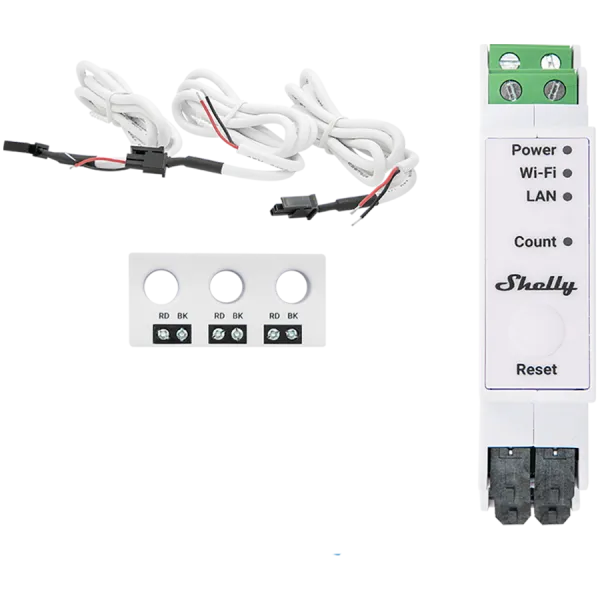 SHELLY Pro 3EM-3CT63 Naszynowy moduł pomiaru energii