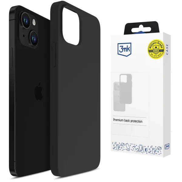 Apple iPhone 15 Plus - 3mk Hardy Mellow Case Black