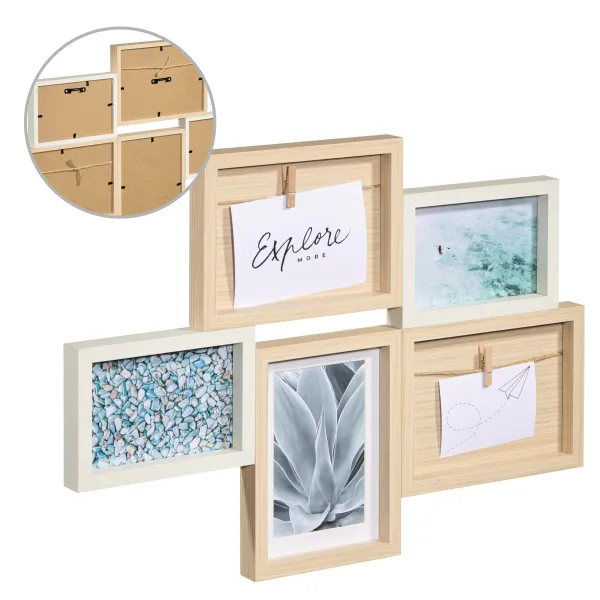 Hama RAMKA NA ZDJĘCIA drewniana boho minimalizm