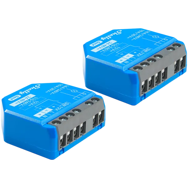 SHELLY 1 Gen4 2-pack 1-kanałowy moduł ze stykiem bezpotencjałowym dwupak