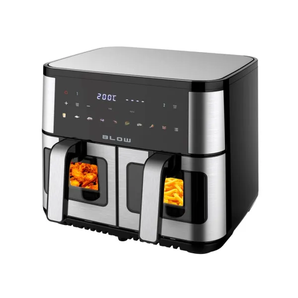 BLOW FRYTKOWNICA BEZTŁUSZCZOWA DWUKOMOROWA 2500W 9L