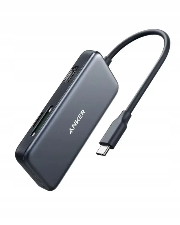 Hub USB ANKER PowerExpand 8w1 USB-C, HDMI, RJ45, Pasywny, Szary