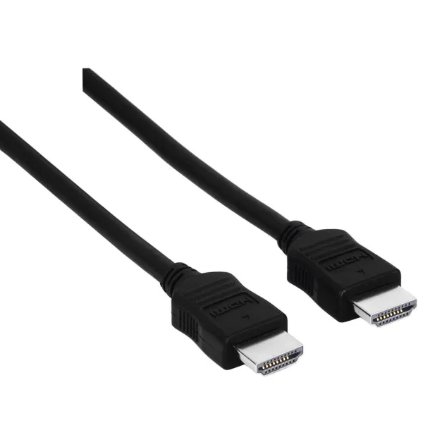 Hama Kabel HDMI, koszowy, 10,2 Gbit/s, 3m, czarny 