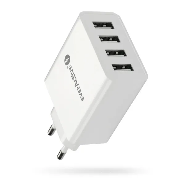 EVERACTIVE ŁADOWARKA SIECIOWA 4XUSB 5A SC-400