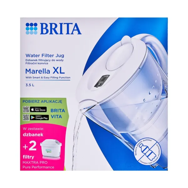 Dzbanek Brita Marella XL 2wkłady MaxtraPro PP biały