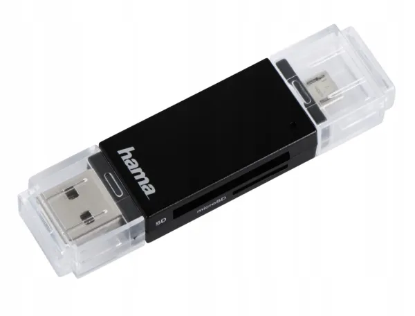 Hama CZYTNIK KART SD/microSD 2W1 USB/microUSB 2.0