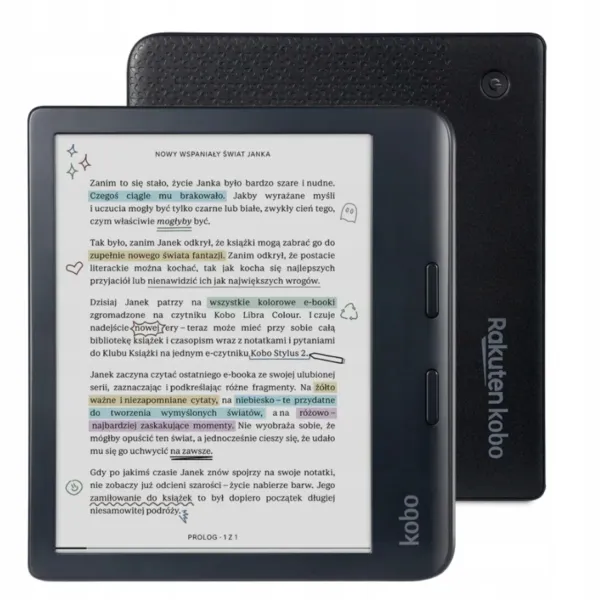 Czytnik Ebook Kobo Libra Colour 7" 32GB Kolorowy Ekran E-Ink Kaleido 3 WiFi