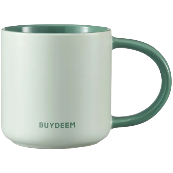 BUYDEEM Kubek ceramiczny 300ml, CD1018, Cozy Greenish