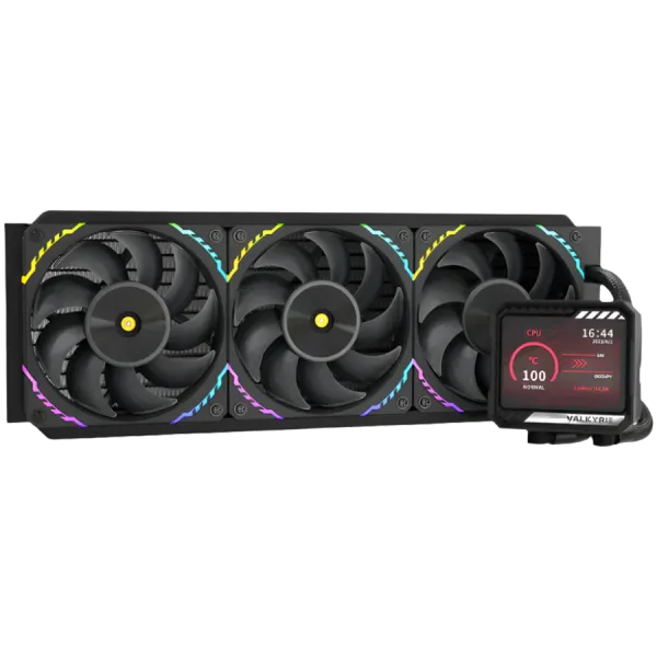 VALKYRIE V360 LCD chłodzenie wodne AIO CPU Czarny