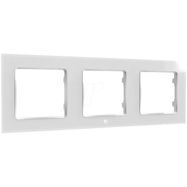 SHELLY Wall frame 3 - white Potrójna ramka wyłącznika biała