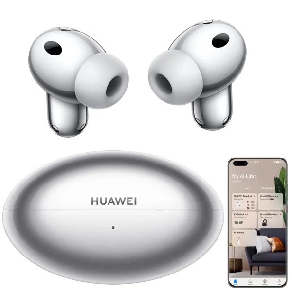 SŁUCHAWKI BEZPRZEWODOWE HUAWEI FREEBUDS NEO SREBRNE ANC DOKANAŁOWE BT 6.0