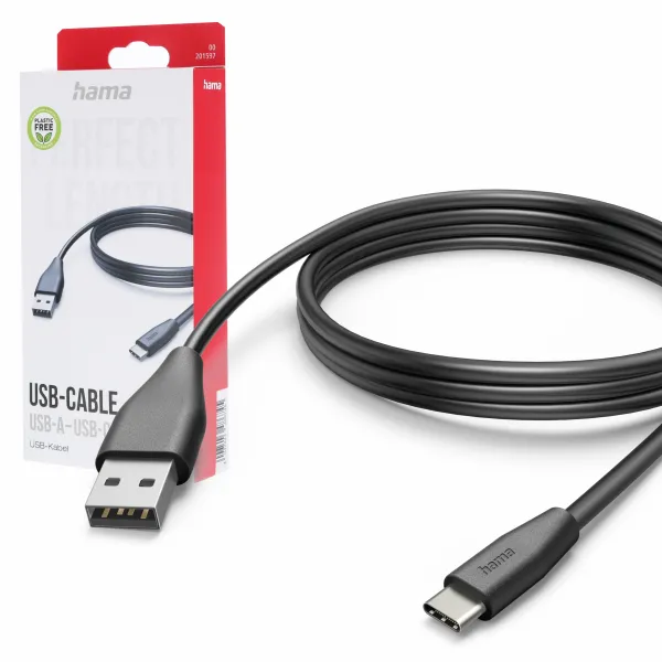 Kabel ładujący / data Hama USB-C 3 m czarny