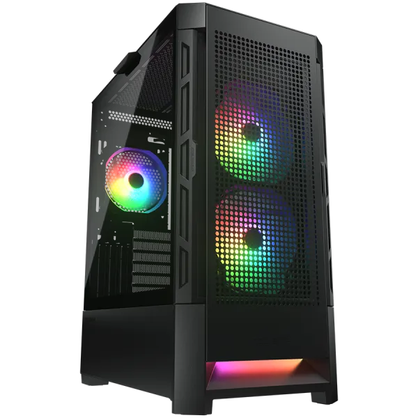 COUGAR Obudowa Airface RGB, Midi Tower, Czarna