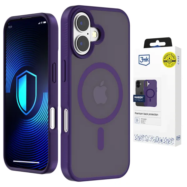 Apple iPhone 16 - 3mk Hardy Hazy MagCase Purple