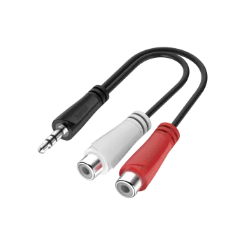 Hama ADAPTER JACK 3,5mm STEREO WT. - 2xCINCH GN.