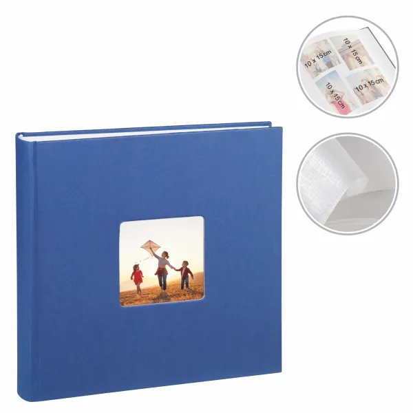 Hama album na zdjęcia FINE ART JUMBO 30x30 100 stron NIEBIESKI BIAŁE KARTKI
