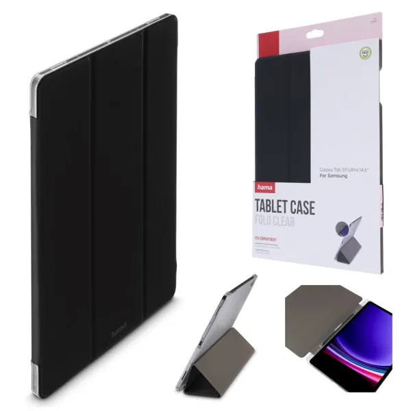 HAMA ETUI FOLD CLEAR Z MIEJSCEM NA RYSIK SAMSUNG GALAXY TAB S11 ULTRA 14.6"