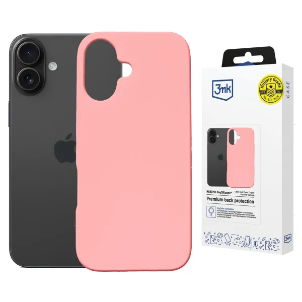 Apple iPhone 16 Plus - 3mk Hardy MagSilicone Pink