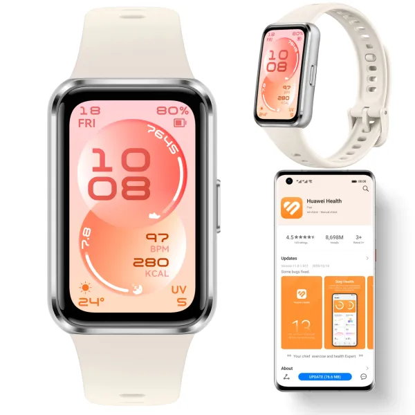 Inteligentna opaska sportowa HUAWEI Band 11 biały Smartwatch AMOLED